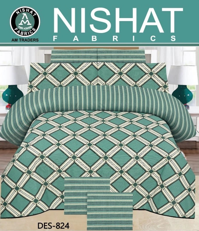 Premium 6 Pcs Comforter Set Design-824