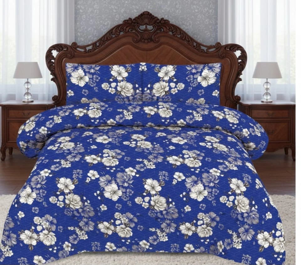 Quilted Bedspread Printed 3-Piece