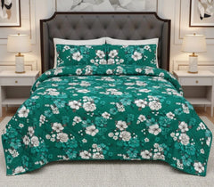 Quilted Bedspread Printed 3-Piece