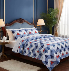 Quilted Bedspread Printed 3-Piece