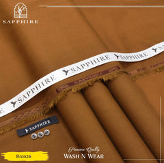 SAPPHIRE WASH-N WEAR | UNSTITCHED KAMEEZ SHALWAR FABRIC