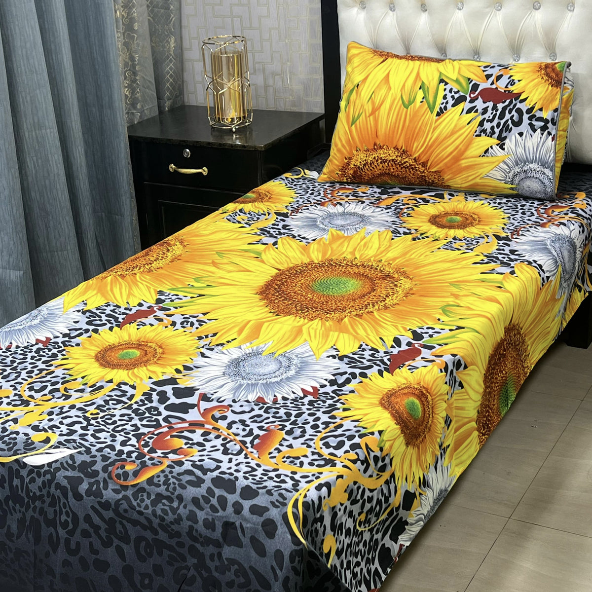 Single Pair Bed Sheet Set Design-100036