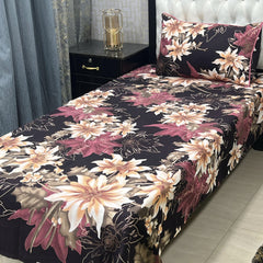 Single Pair Bed Sheet Set Design-100043