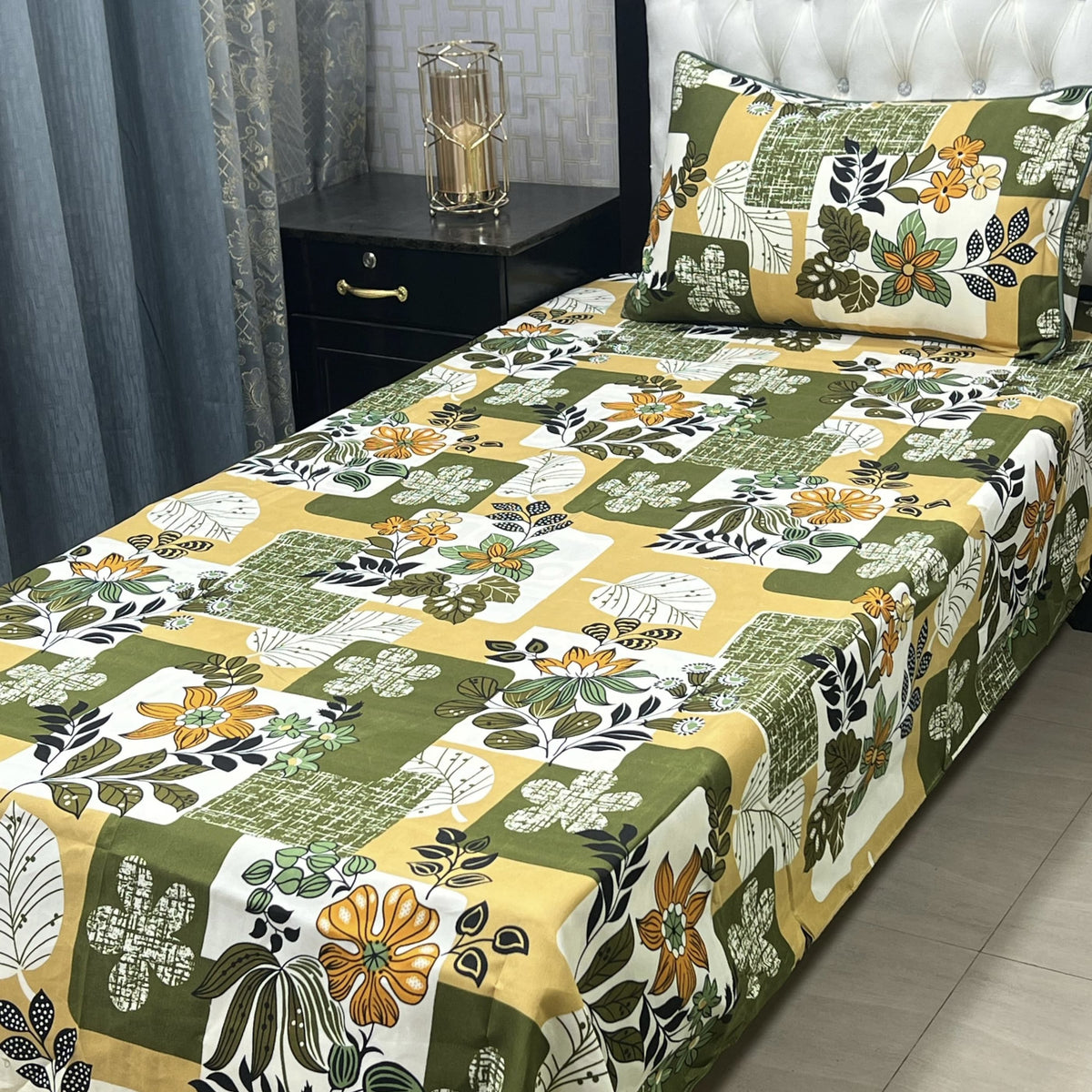 Single Pair Bed Sheet Set Design-100039