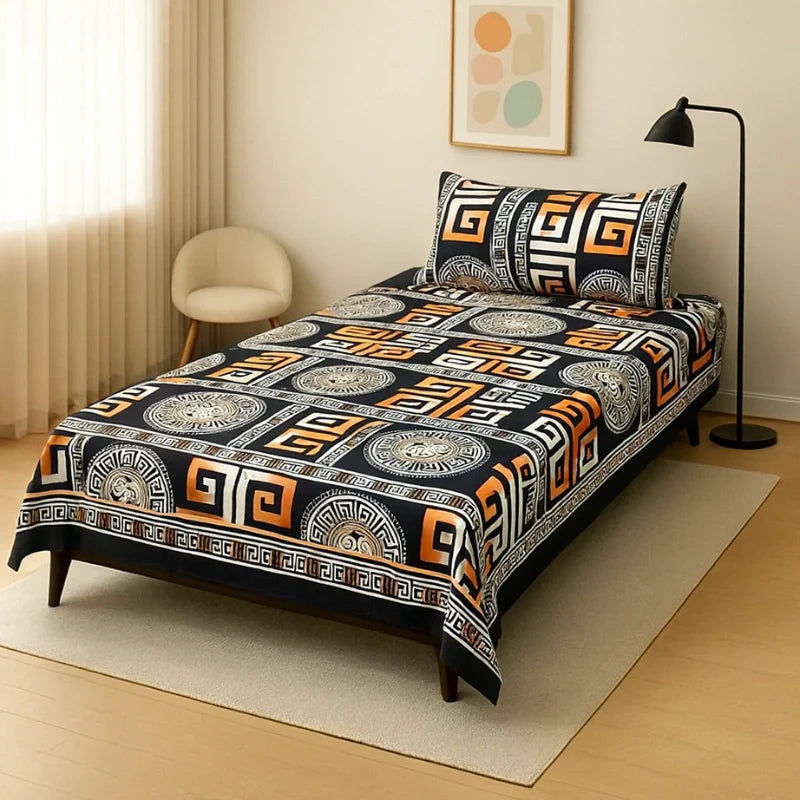 Single Pair Bed Sheet Set Design-100038