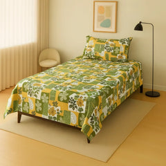 Single Pair Bed Sheet Set Design-100039