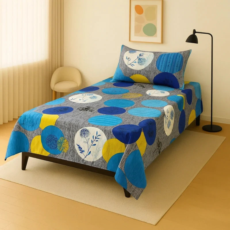 Single Pair Bed Sheet Set Design-100041
