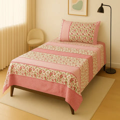 Single Pair Bed Sheet Set Design-100046