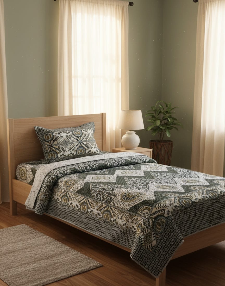 Single Pair Multani Gultex Bed Sheet