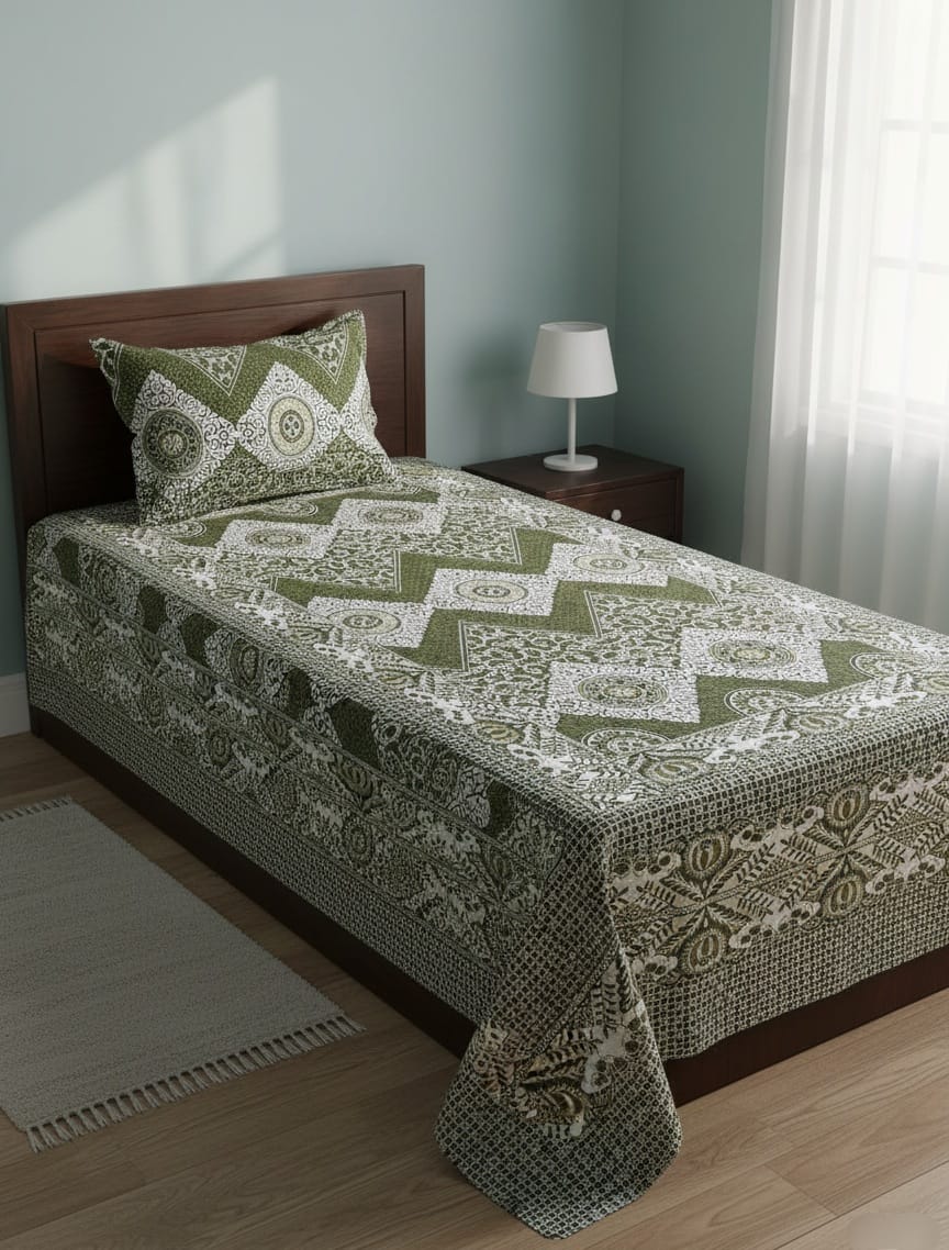 Single Pair Multani Gultex Bed Sheet