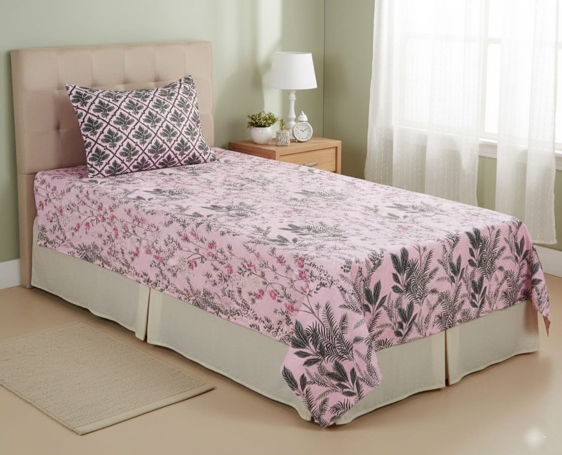 Single Pair Cotton Zeen Duck Bed Sheet Set