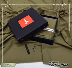 TROPICAL WASH & WEAR 4 SEASON  | UNSTITCHED KAMEEZ SHALWAR FABRIC-MOSS