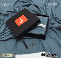 TROPICAL WASH & WEAR 4 SEASON  | UNSTITCHED KAMEEZ SHALWAR FABRIC-TEAL