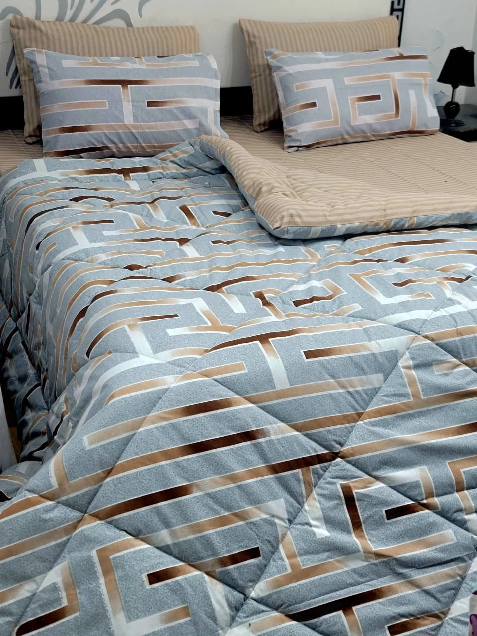 6 Pcs Vicky Razai Set | Double Bed King Size-VRSD-20017