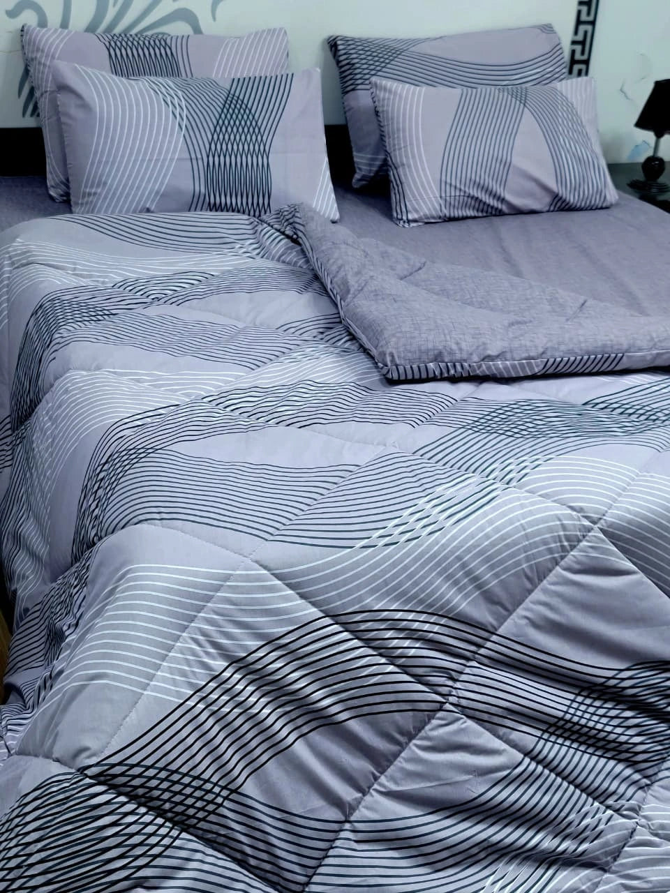 6 Pcs Vicky Razai Set | Double Bed King Size- VRSD-20021