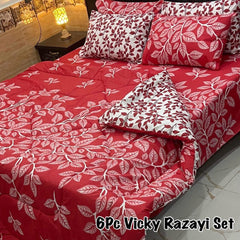 6 Pcs Vicky Razai Set | Double Bed | King Size | VRSD-2004