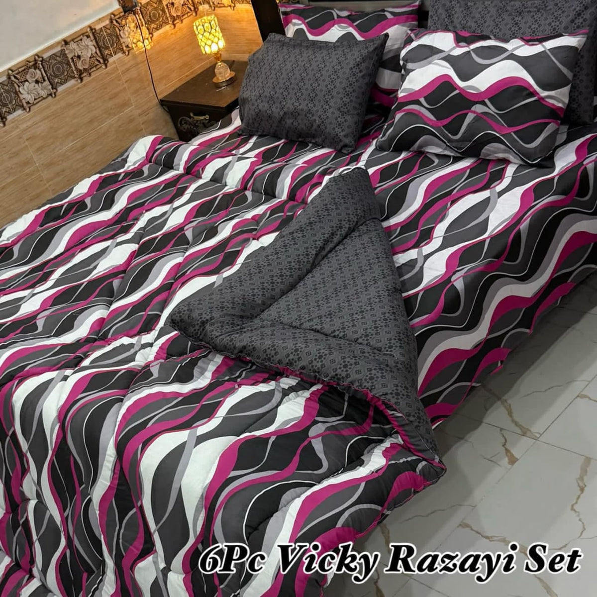 6 Pcs Vicky Razai Set | Double Bed | King Size | VRSD-2005