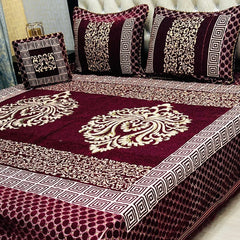 Jacquard Velvet Bed Sheet-4PCS