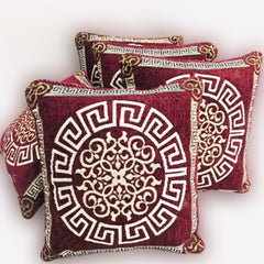 Velvet Jacquard Cushion Covers - 5pcs Set