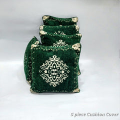Velvet Jacquard Cushion Covers - 5pcs Set