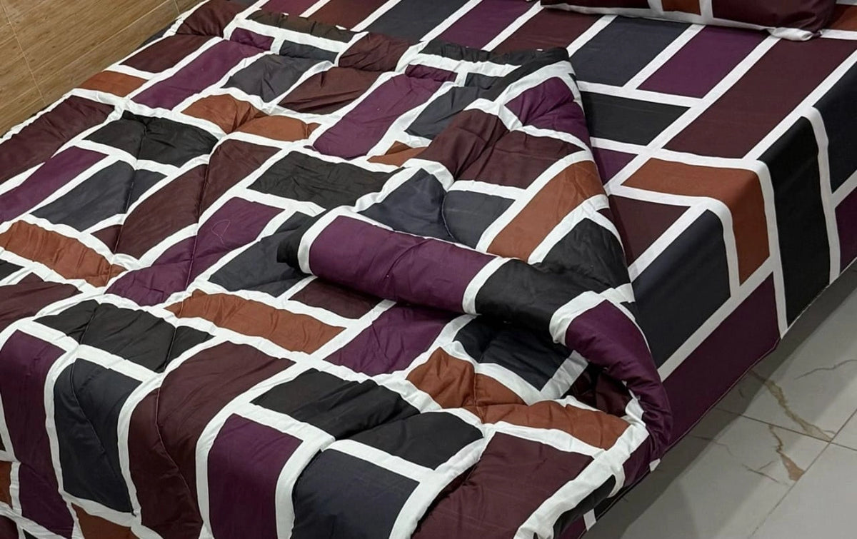 Premium Vicky Fabric Razai with Heavy Winter Fill | Super Cozy & Thick