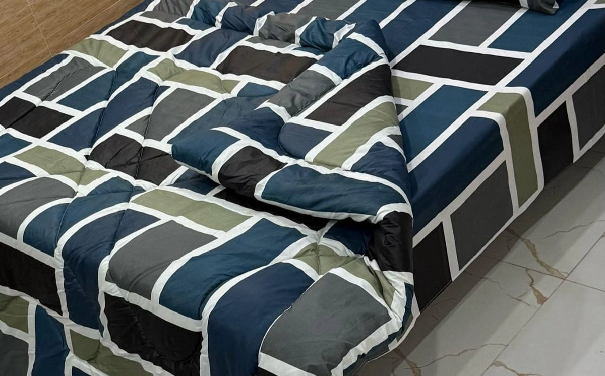 Premium Vicky Fabric Razai with Heavy Winter Fill | Super Cozy & Thick