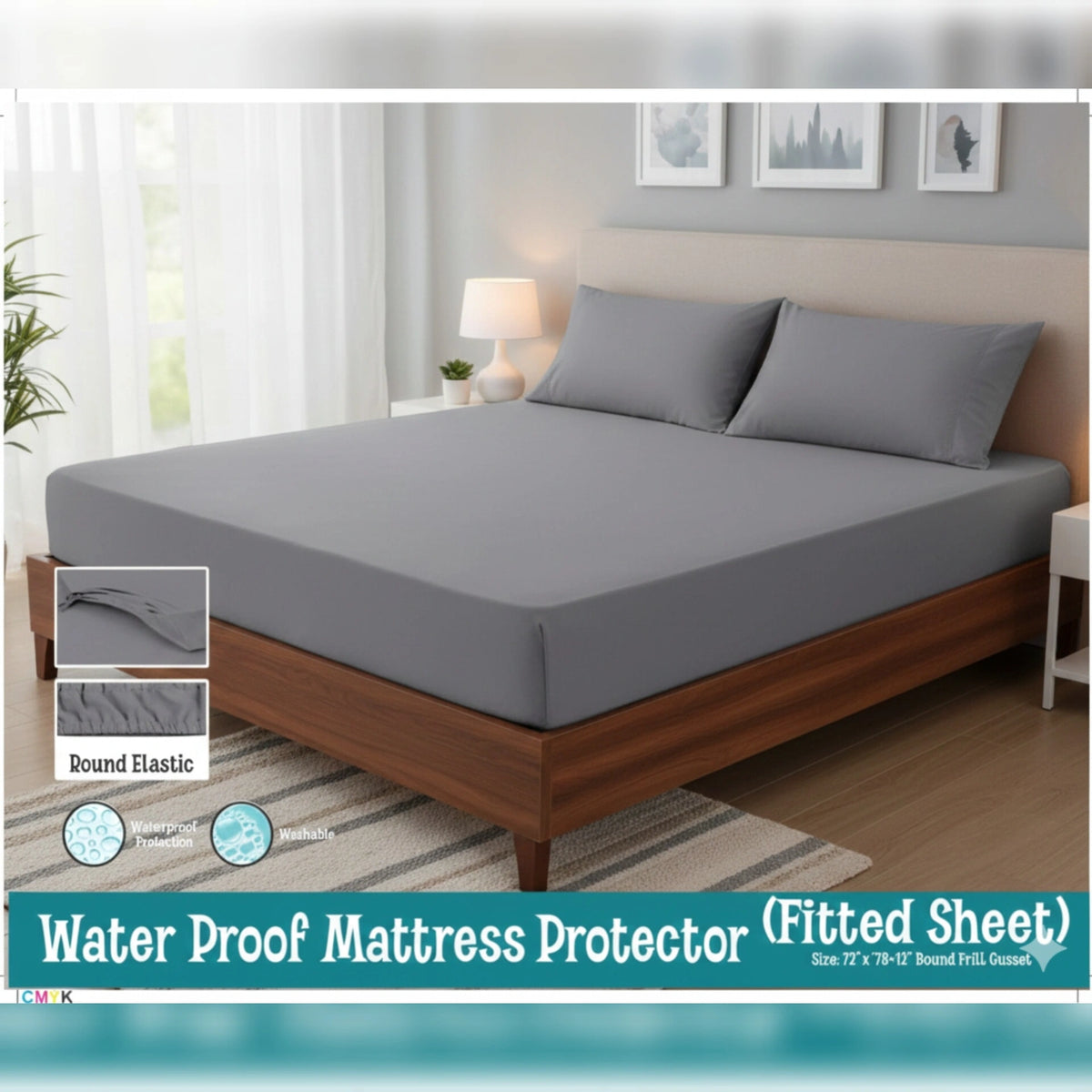 Waterproof Fitted Mattress Protectors – King Size 615