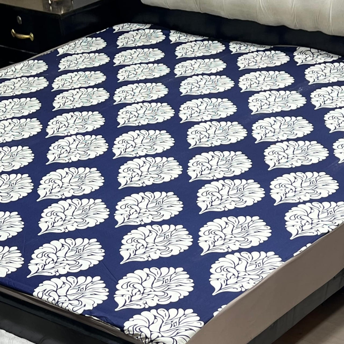 Waterproof Mattress Cover Printed King Size Design-623