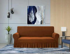 Turkish Style Sofa cover set (brown light color)