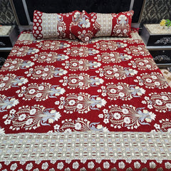Jacquard Velvet Bed Sheet-4PCS