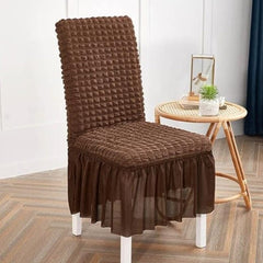 Chair Covers Turkish Style With For Dinning/Office - Dark Brown
