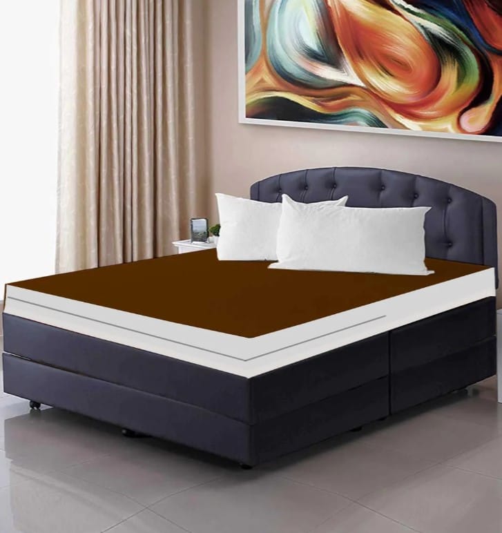 Waterproof Mattress Protector Zippered Brown-MPZ-621