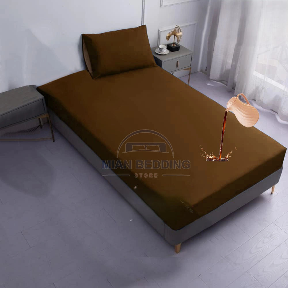 2 SIDE ZIPPER WATERPROOF MATTRESS COVER  (Single Bed )