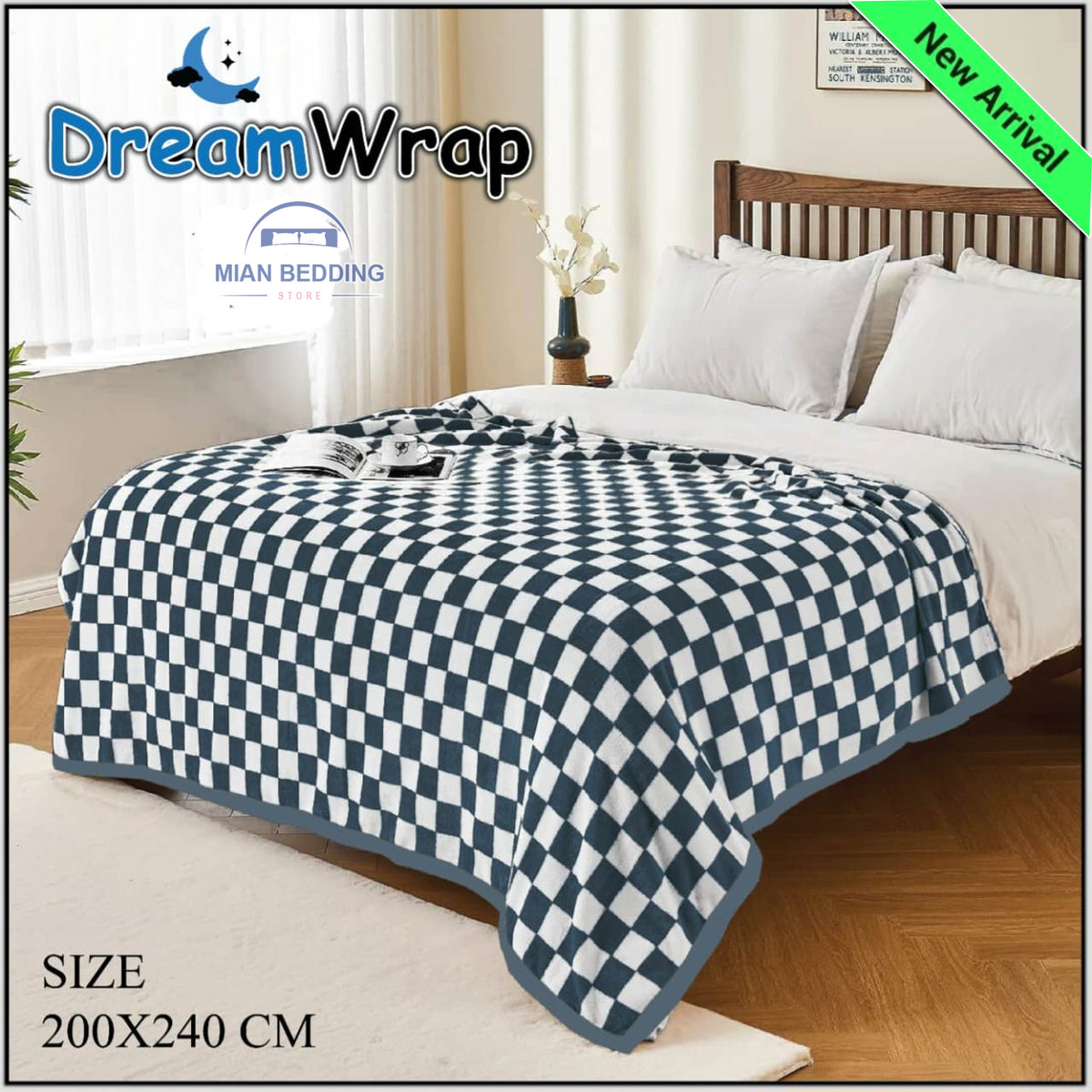 Exclusive AC Blanket Double Bed-Grey