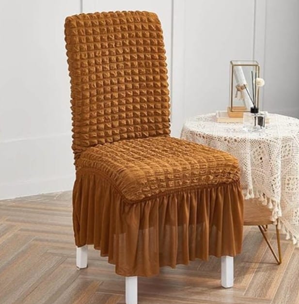 Chair Covers Turkish Style With For Dinning/Office - Copper Brown