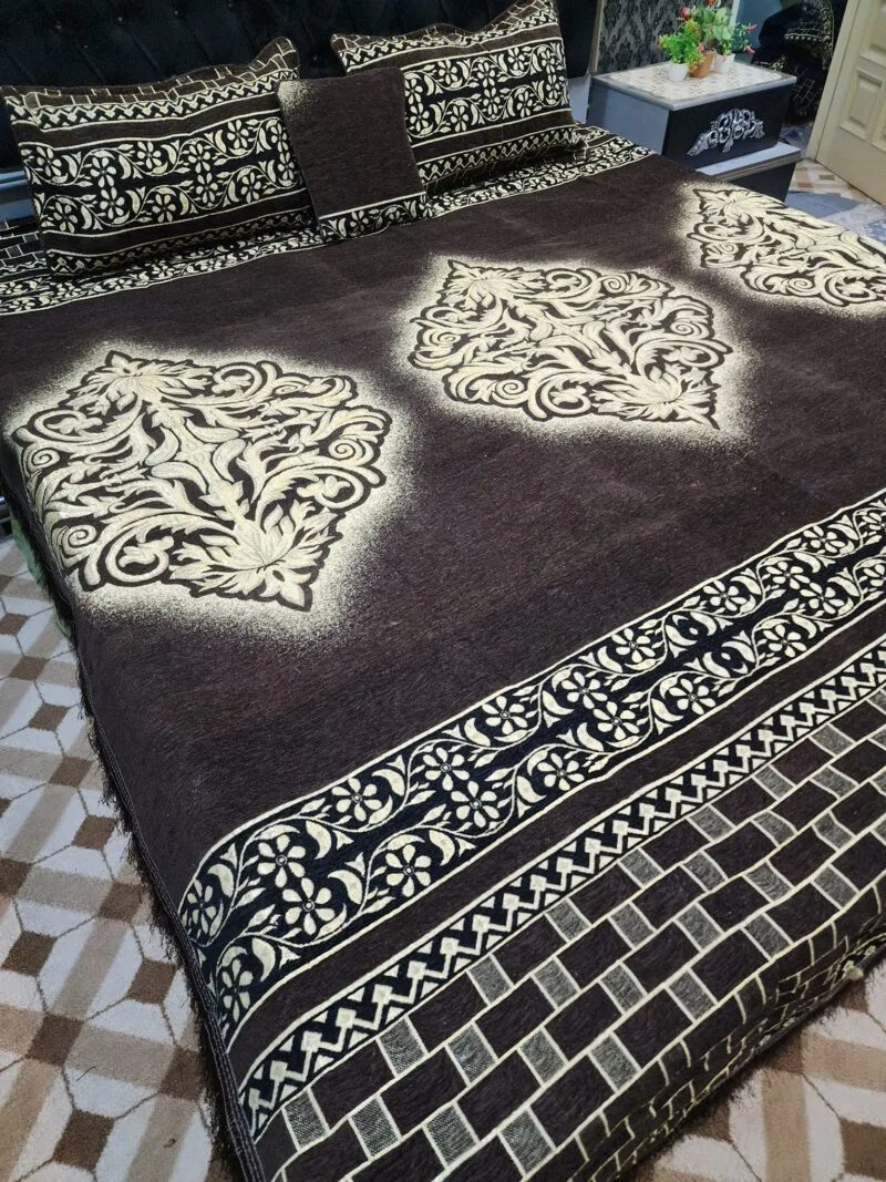 Jacquard Velvet Bed Sheet-4PCS