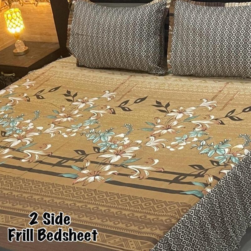 Frill Bed Sheet King Size-3Pcs