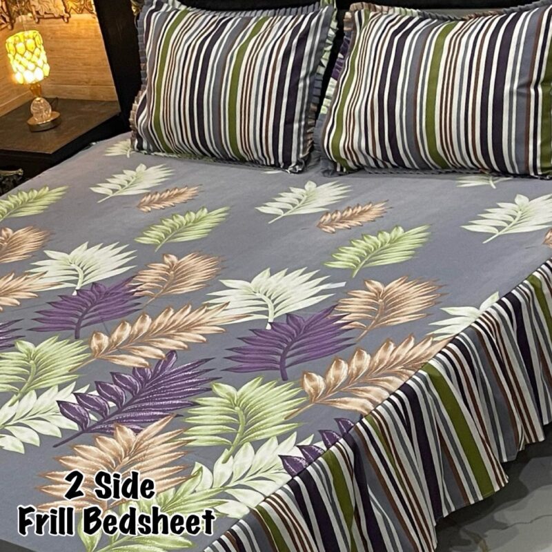 Frill Bed Sheet King Size-3Pcs