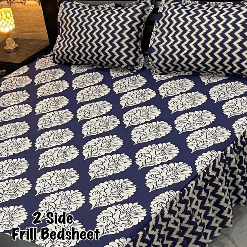 Frill Bed Sheet King Size-3Pcs