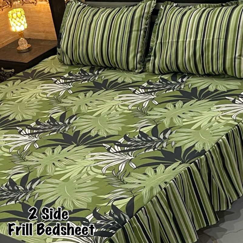 Frill Bed Sheet King Size-3Pcs