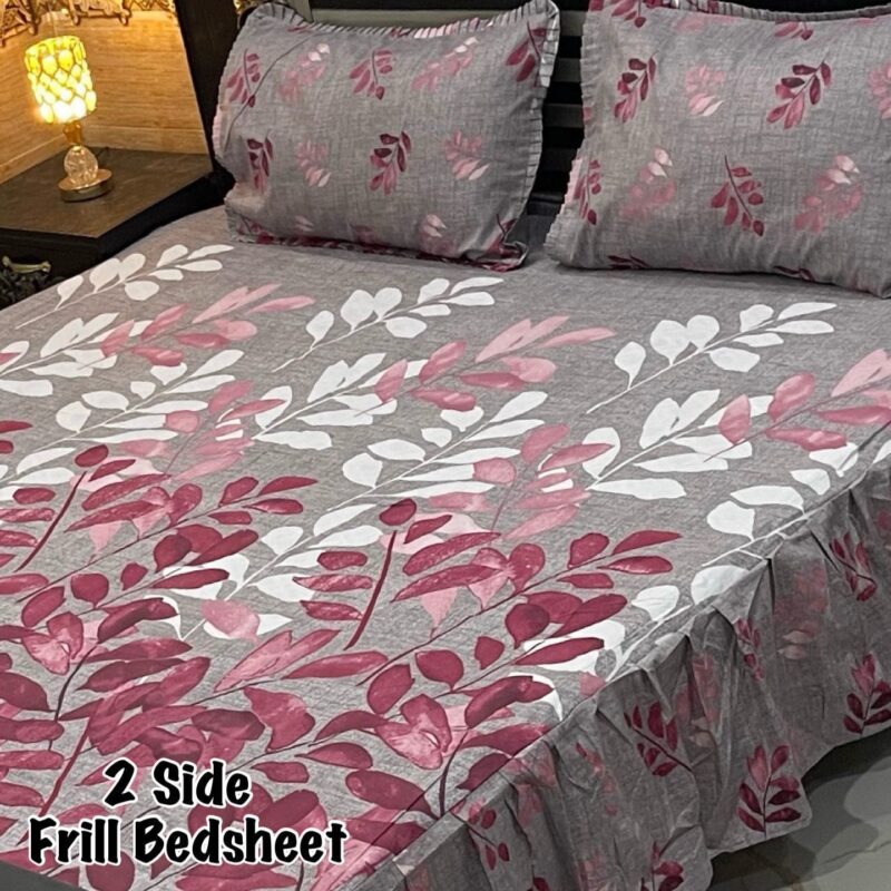 Frill Bed Sheet King Size-3Pcs