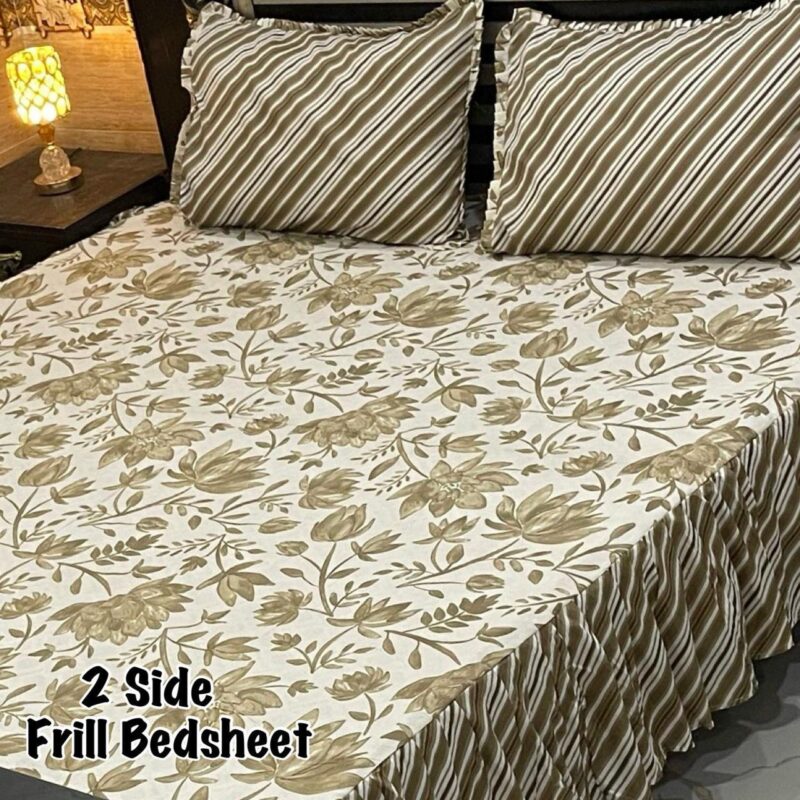 Frill Bed Sheet King Size-3Pcs