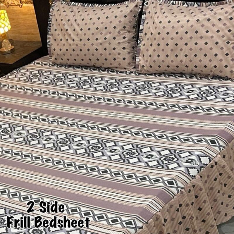 Frill Bed Sheet King Size-3Pcs