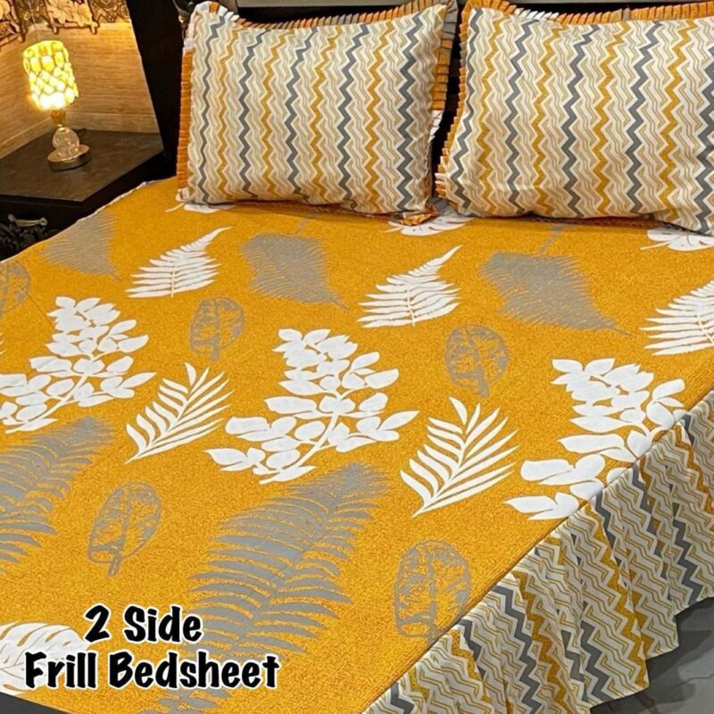 Frill Bed Sheet King Size-3Pcs