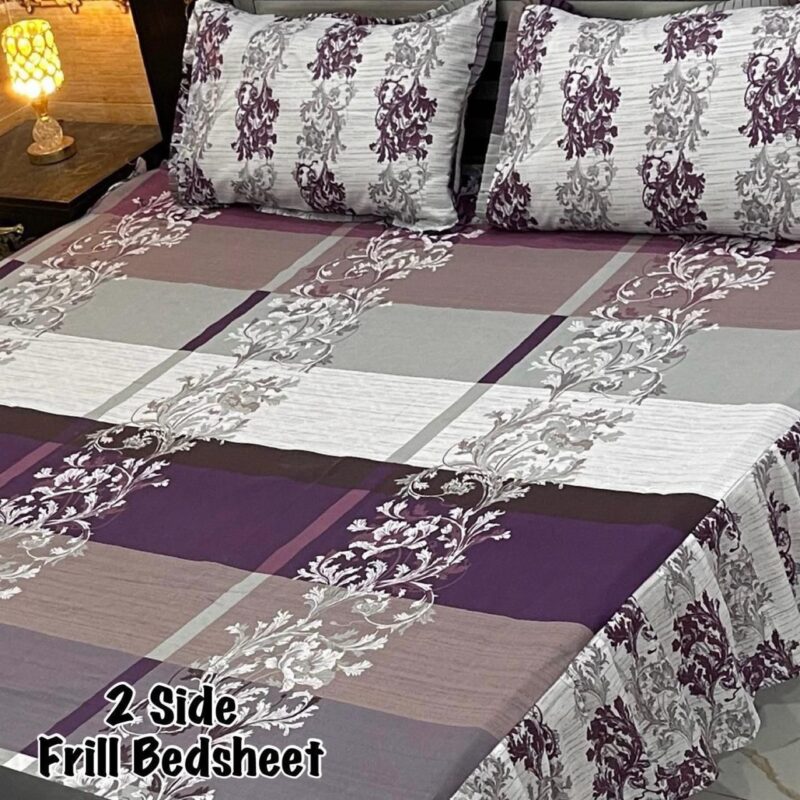 Frill Bed Sheet King Size-3Pcs