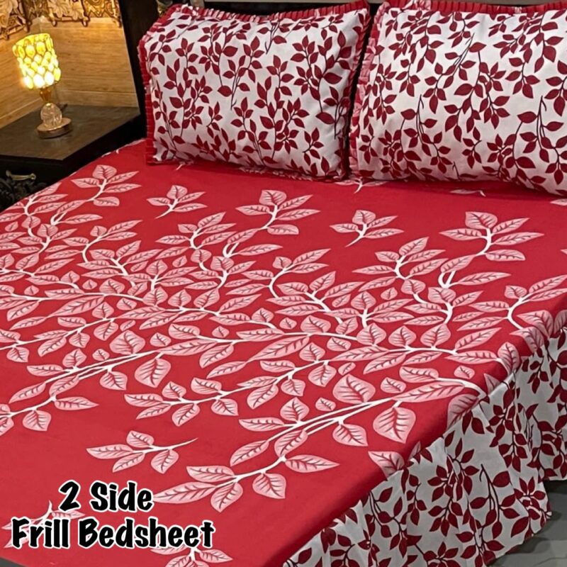 Frill Bed Sheet King Size-3Pcs