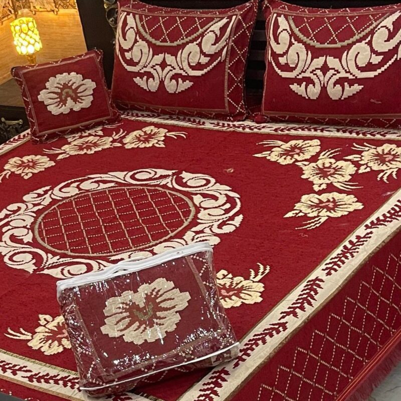 Jacquard Velvet Bed Sheet-4PCS