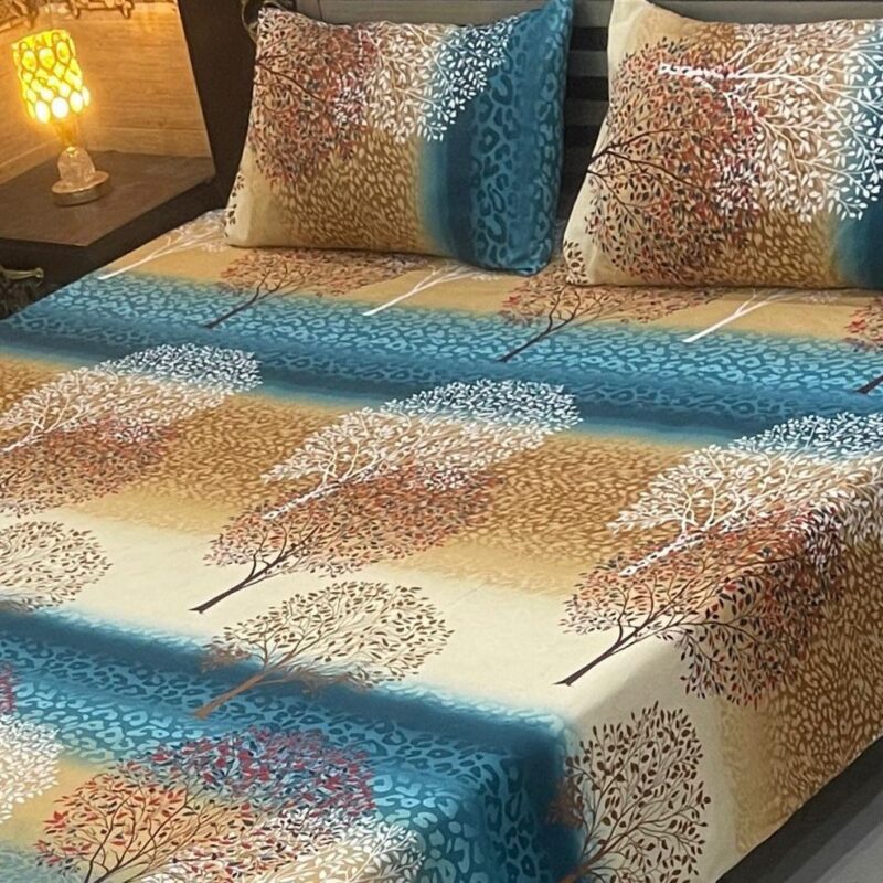 Crystal Bed Sheet-King Size-3Pcs