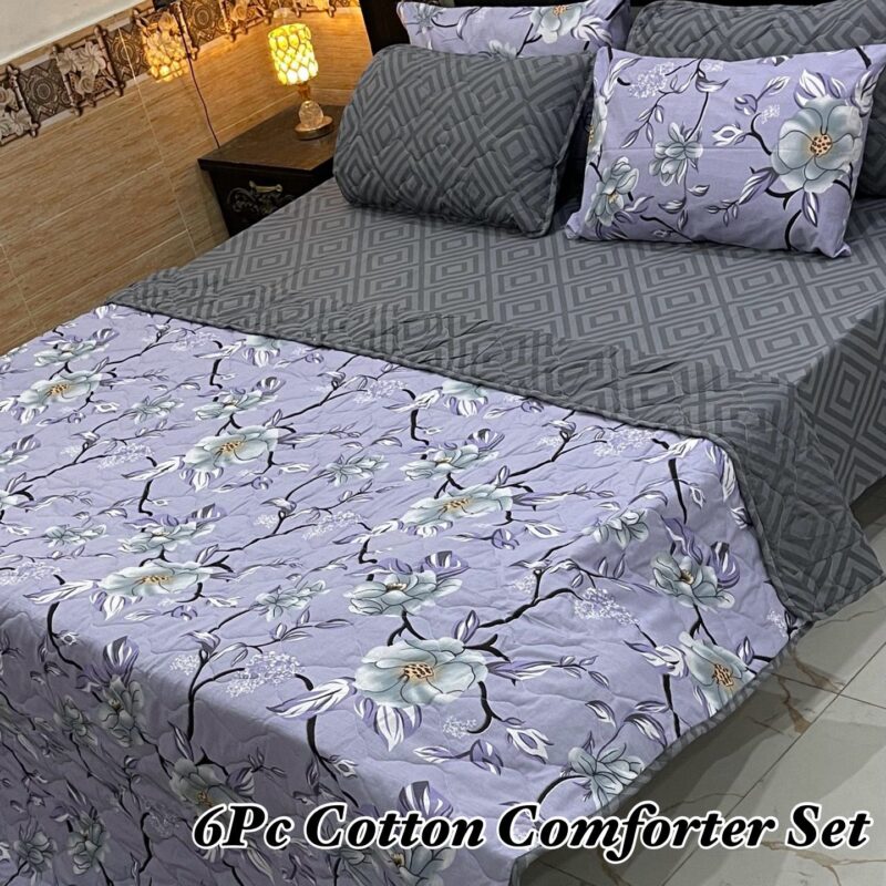 Exports Soft Cotton Comforter Set 6 Piece