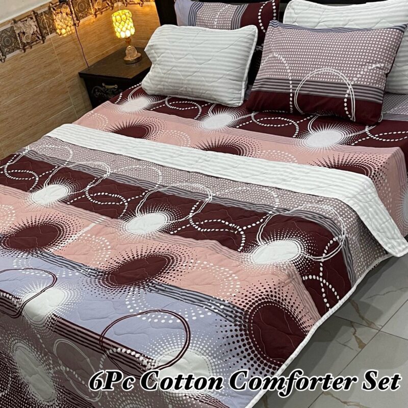 Exports Soft Cotton Comforter Set 6 Piece